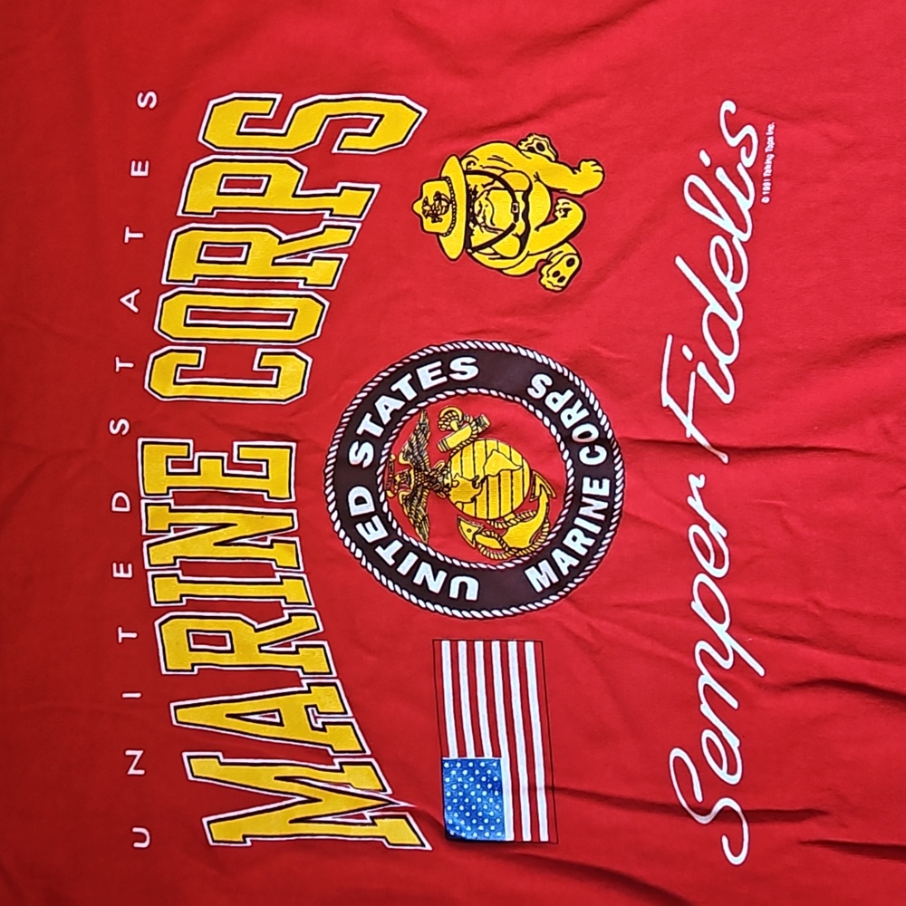 Marines United States Vintage 1991 Semper Fidelis Usmc